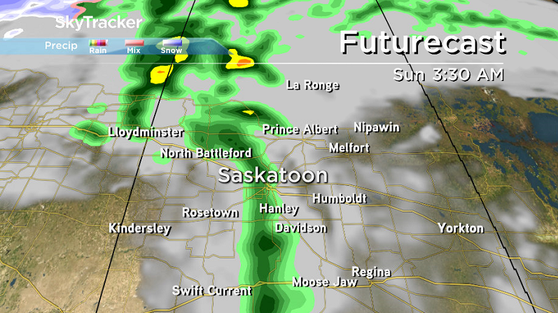 Rain will sweep through Saturday night into early Sunday as a cold front slides through.