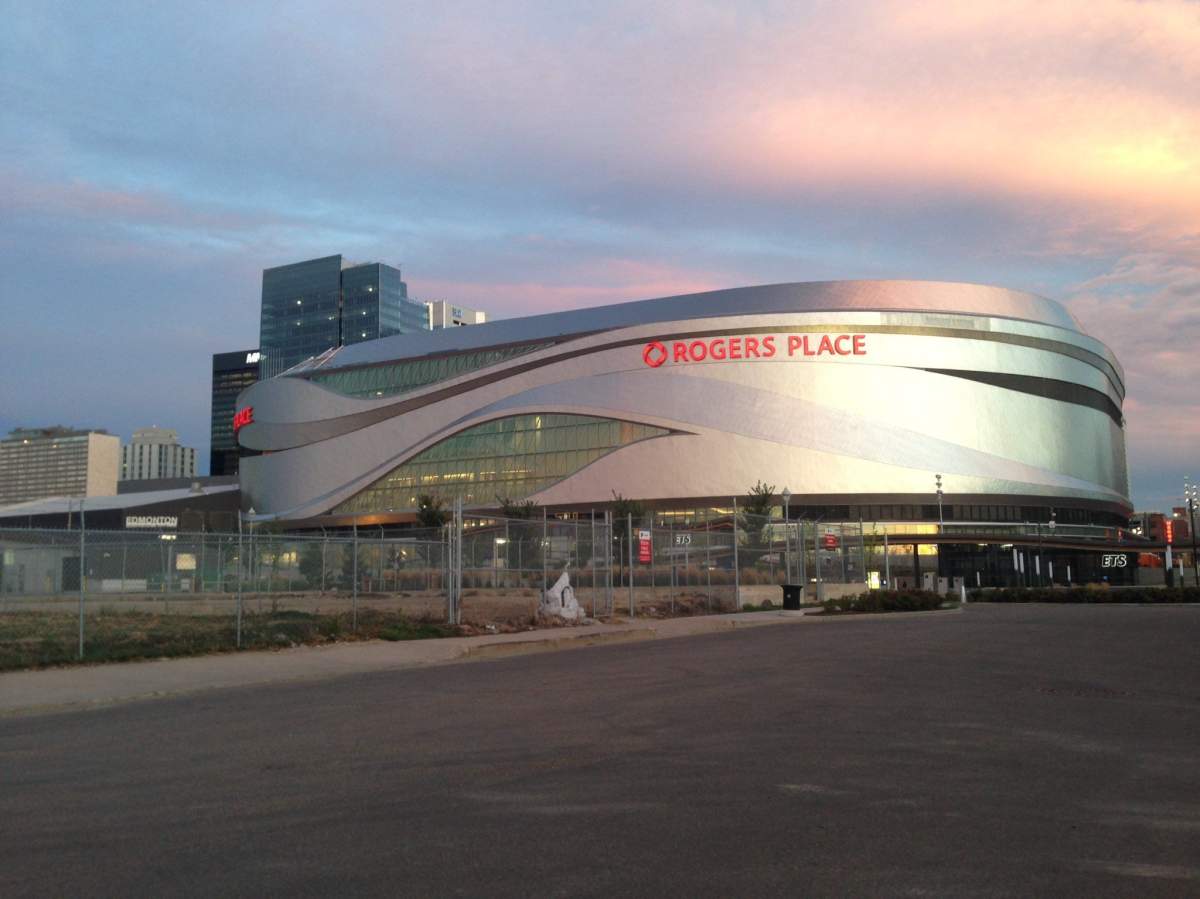 Rogers Place in downtown Edmonton.