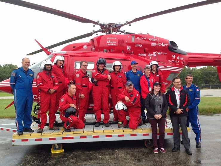 The crew getting prepped for the Rescue on the Island fundraiser Friday. 