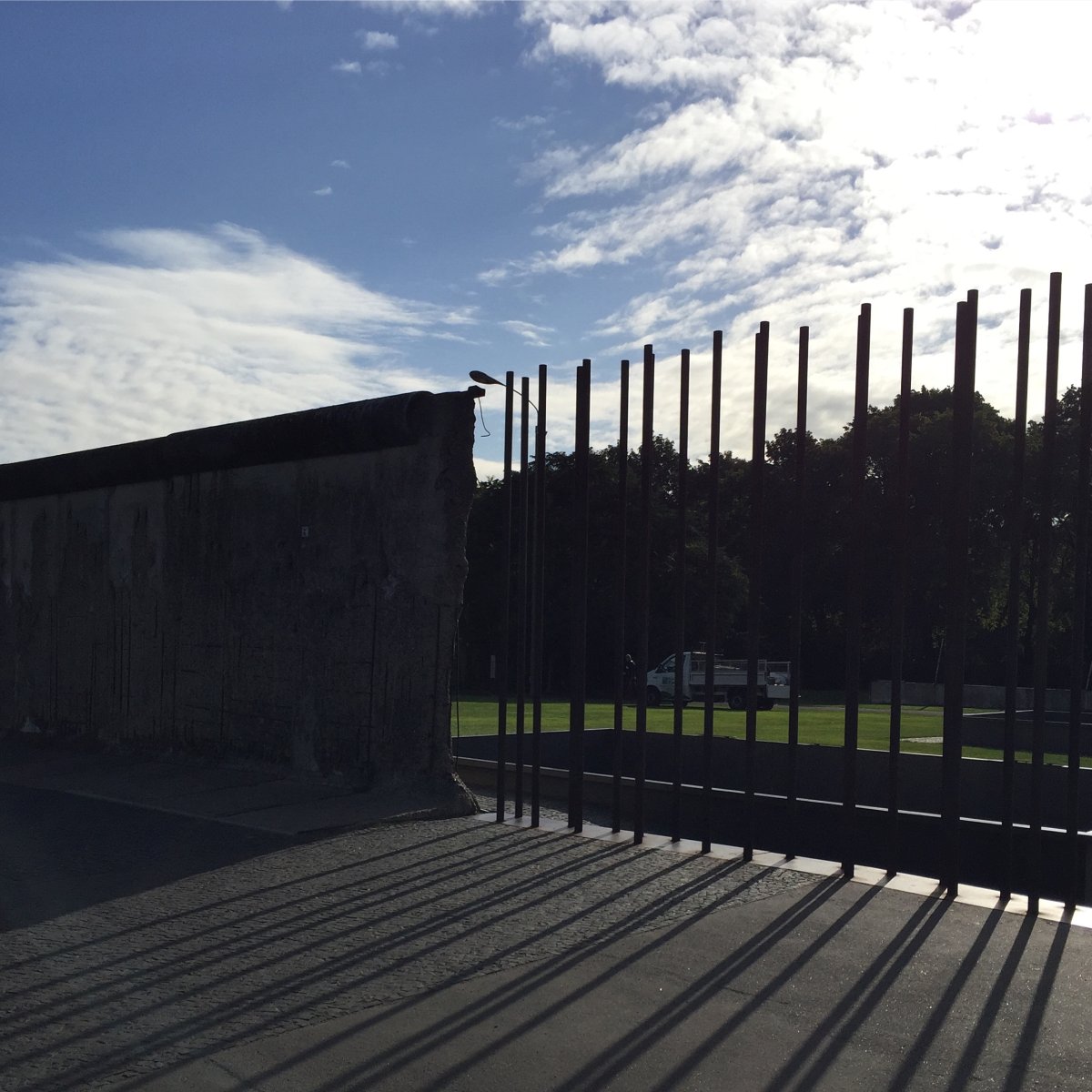 The memorial to the Berlin Wall in Berlin.