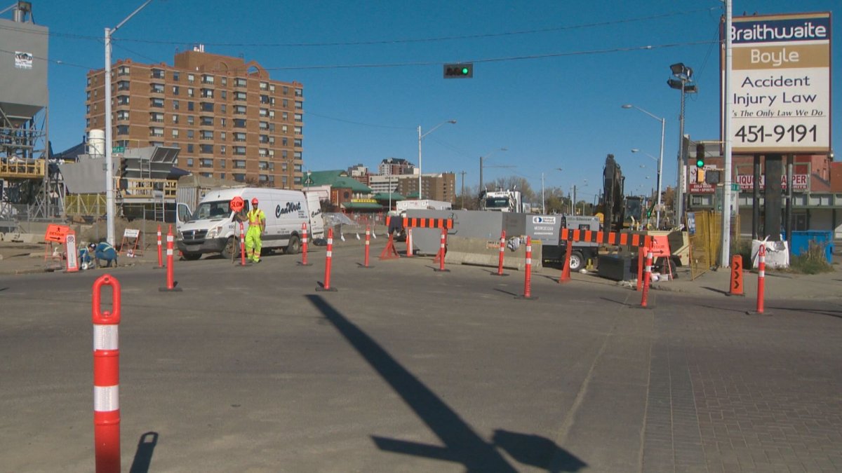 Commuters who use Jasper Avenue can expect some major delays this week.