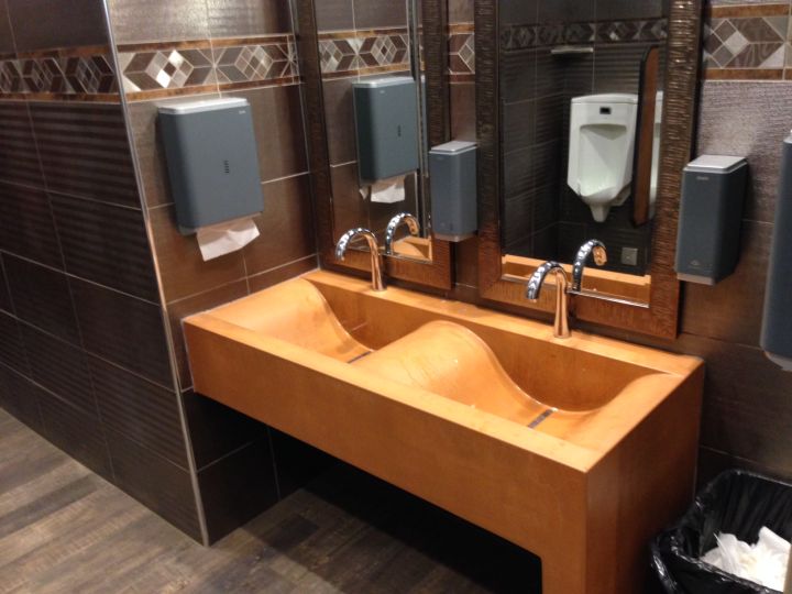 The bathroom at the Esso gas station in Whitecourt is one of five finalists in the 2016 Canada's Best Restroom Contest. 