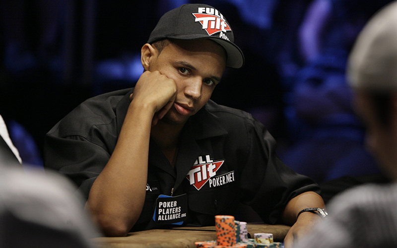 Phil Ivey looks up during the World Series of Poker at the Rio Hotel and Casino in Las Vegas. 