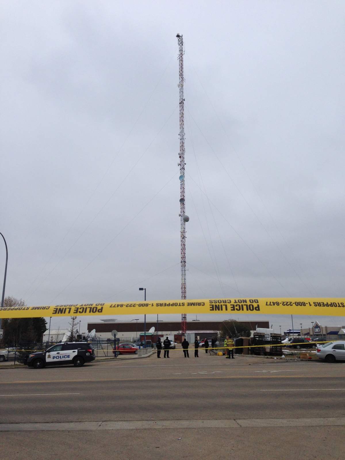 A crash in the west end has shut down a street and forced the evacuation of a nearby building. Oct. 18, 2016.