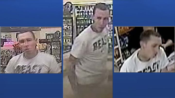 Calgary Police released photos of a man believed to be involved in an armed robbery at a southeast convenience store Sunday.
