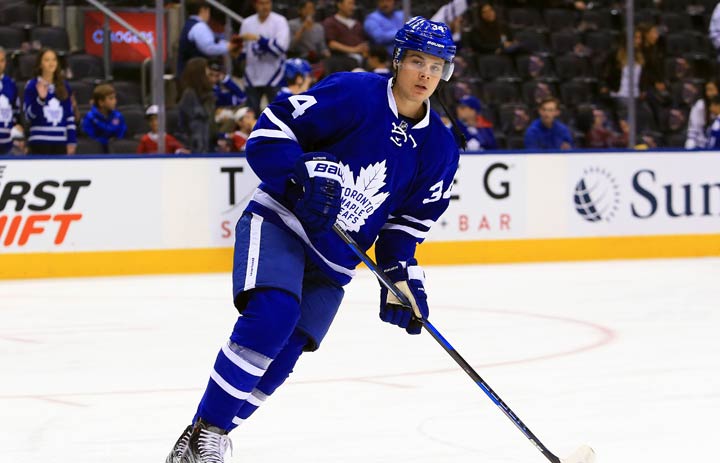 Auston Matthews is in the Maple Leafs lineup for Tuesday’s pre-season game when Toronto takes on the Ottawa Senators.