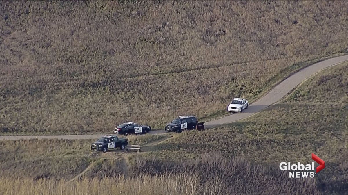 Crews were called to Nose Hill Park around 3 p.m. after they got a call from someone who said they saw something that looked like a bomb.