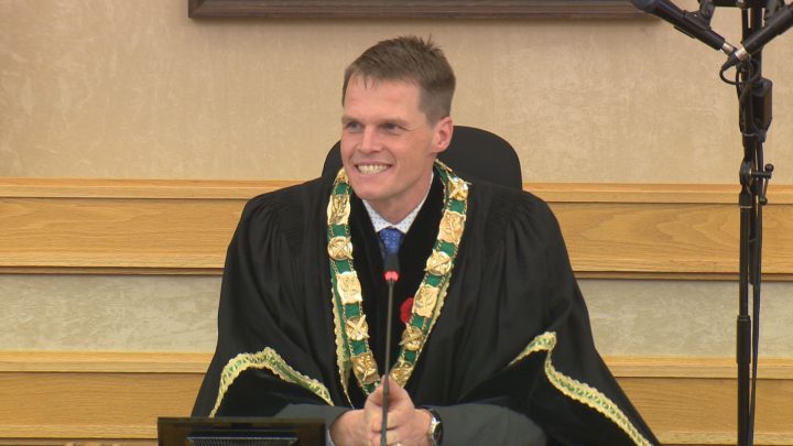 Charlie Clark and a new Saskatoon city council took their official oaths in council chambers at their inaugural meeting Monday.