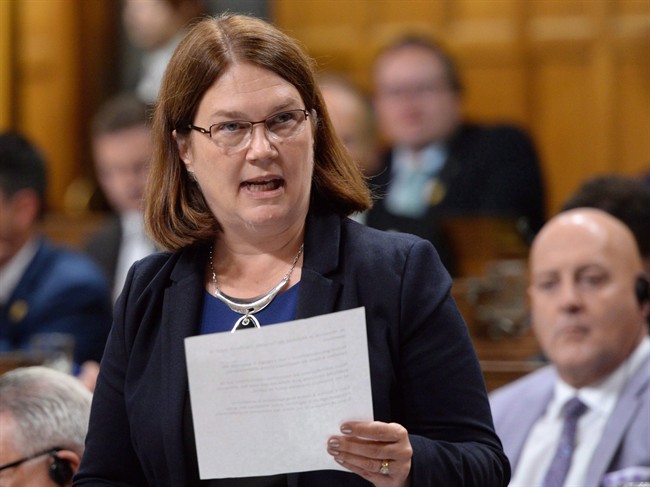 Minister of Health Jane Philpott responds to a question during question period in the House of Commons on Parliament Hill in Ottawa on Wednesday, Oct. 5, 2016.