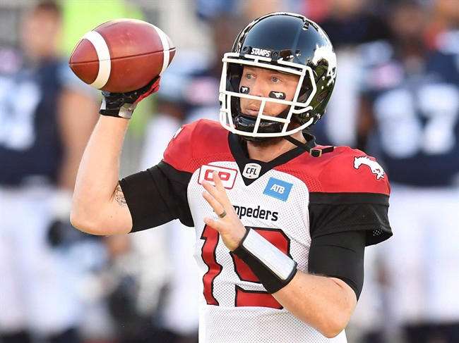 Calgary Stampeders' quarterback Bo Levi Mitchell .