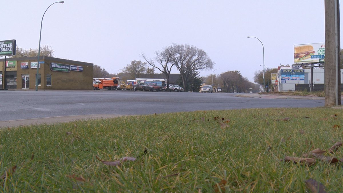 Pedestrian recovering after hit and run on Dewdney Avenue.