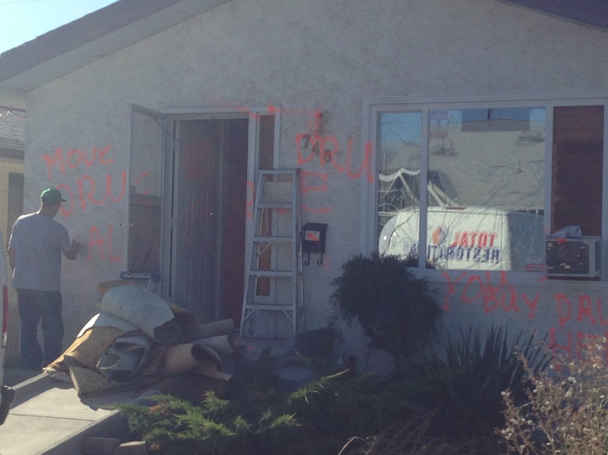 ‘It’s embarrassing’: south Okanagan home labeled ‘drug house’ by vandals - image