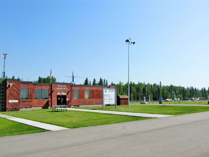 A file photo of the Edson Airport is shown.