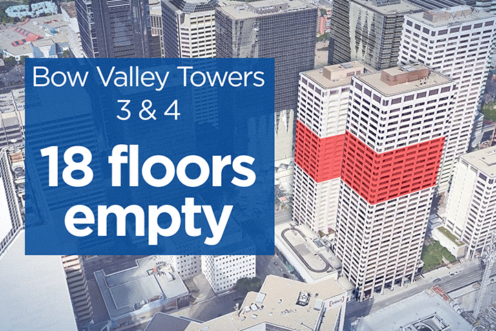 Nearly one third of Calgary’s office space could be empty by 2018: real estate firm - image