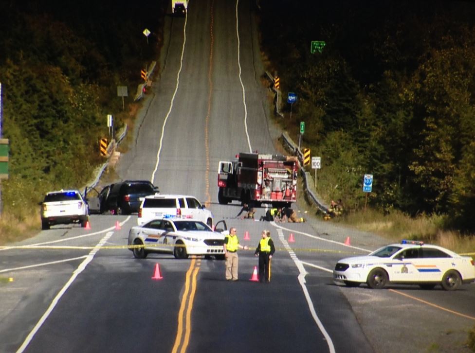 The fatal collision happened along Highway 107, near exit 18.