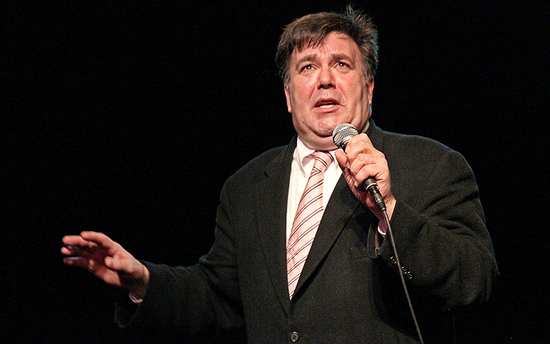 Kevin Meaney performs at the "Broadway Goes To The Dogs" To Benefit Friends Of Animal Rescue event at The Triad Theater on March 10, 2011 in New York City.  