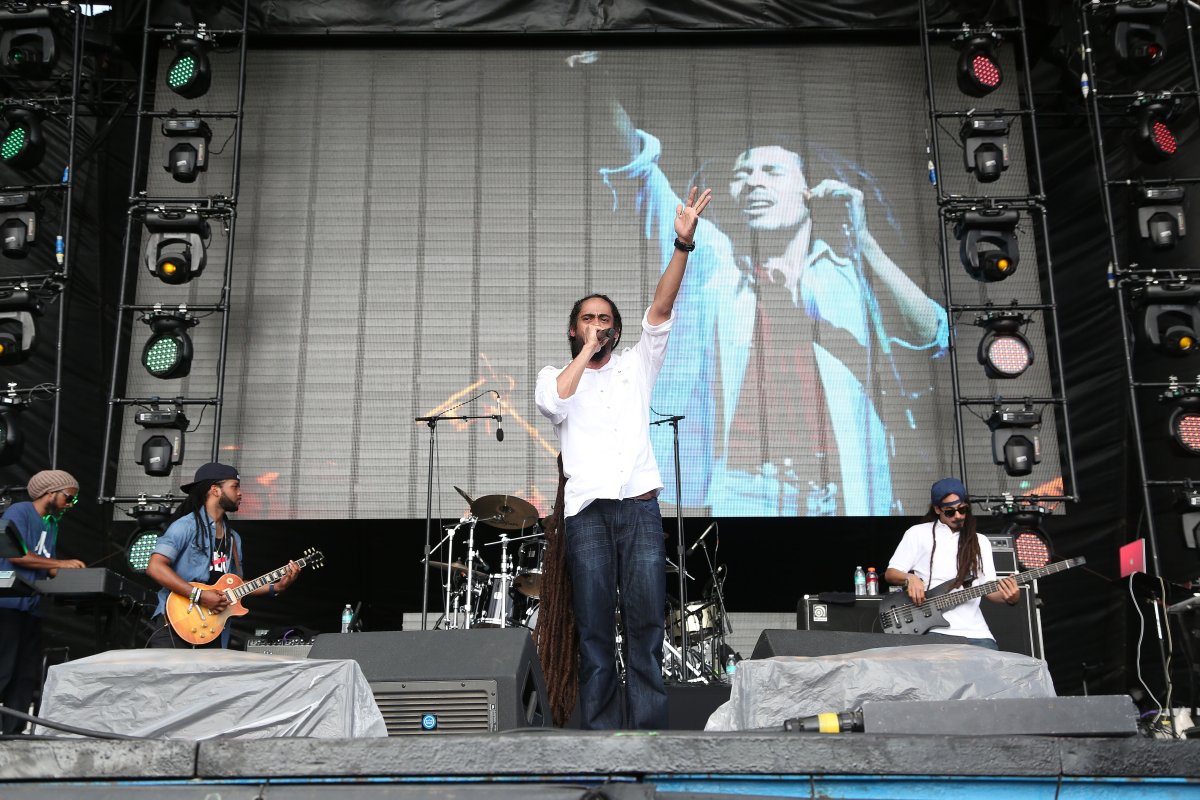 Damian "Jr. Gong" Marley performs during Hangout Music Festival on May 16, 2015 in Gulf Shores, Alabama.
