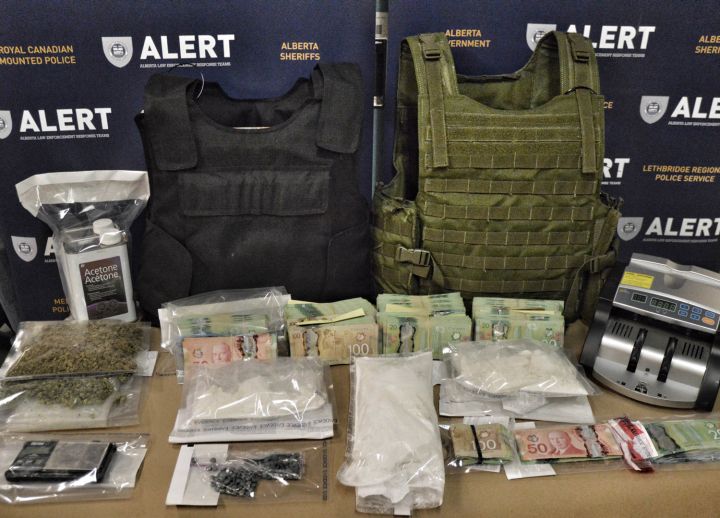 More than one kilogram of cocaine and nearly 150 fentanyl pills were seized from two Grande Prairie homes on Oct. 13, 2016.