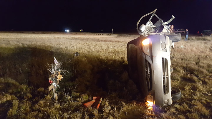 A 17-year-old girl is dead and five other people were injured following a crash at the intersection of highways 16 and 684 northwest of Saskatoon.