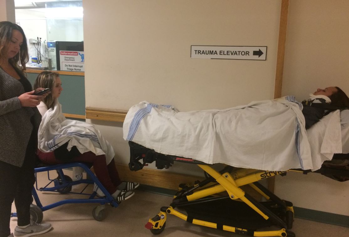 According to police, two victims were treated in hospital for non-life threatening injuries.