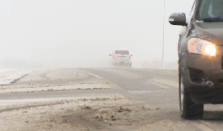 Saskatchewan RCMP issued an advisory Sunday morning urging drivers to be careful due to deteriorating road conditions.