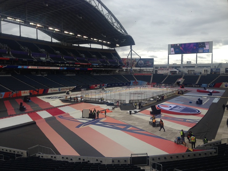 The IGF ready for the NHL Heritage Classic to get underway over the weekend. 