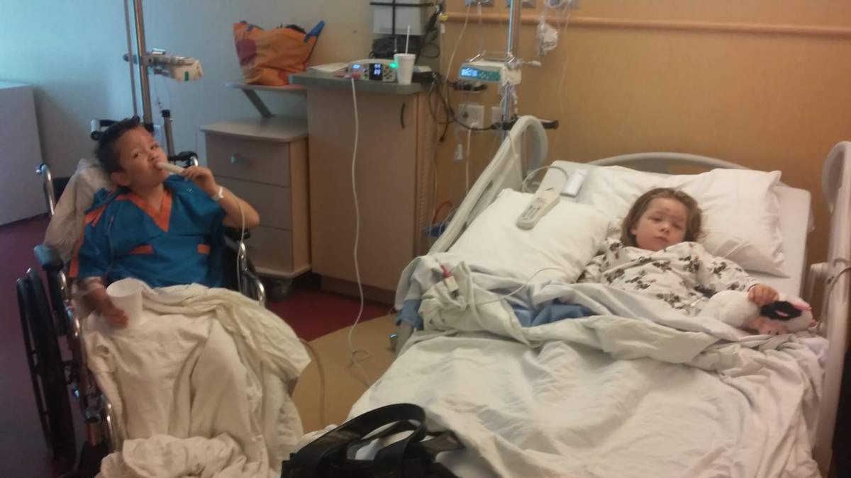 Leland, 7, and Trinity, 6, in the hospital following a collision on Highway 107 near Lake Echo, N.S.