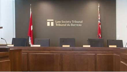 The Law Society Tribunal has dismissed an application by the Law Society of Upper
Canada to suspend an Ontario lawyer's licence.