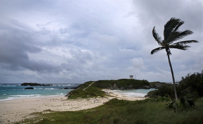 Wind and surf picks up as Hurricane Nicole approaches the Cooper‚Äôs Island Nature Reserve in St. Georges, Bermuda, Wednesday, Oct. 12, 2016. 