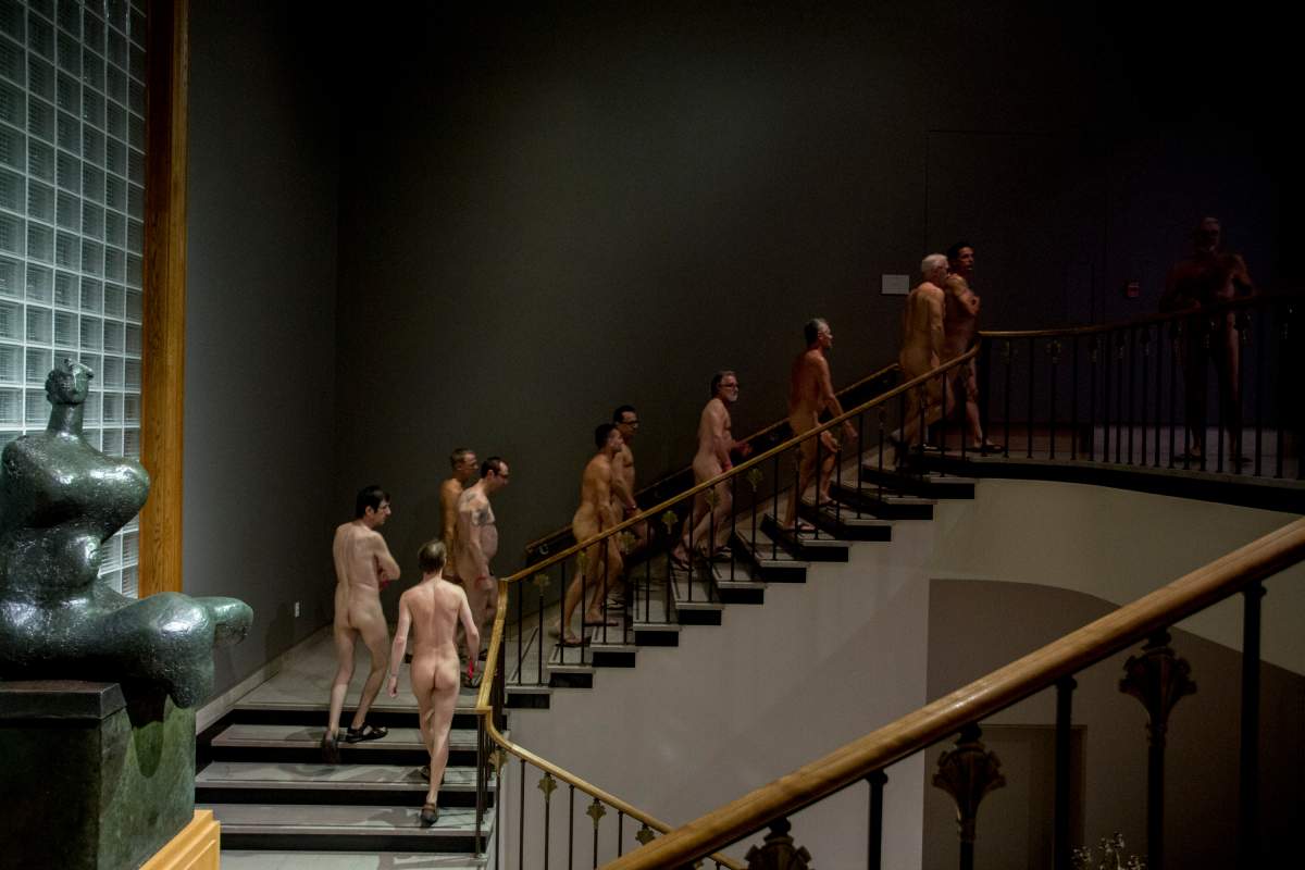 Naked tour of the MMFA, Thursday October 13, 2016.