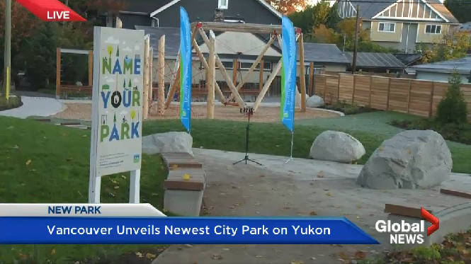 Vancouver’s newest Park at Yukon and 17th streets officially opened on Wednesday, Oct. 12, 2016.