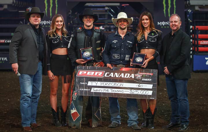 B.C.’s Ty Pozzobon was crowned the 2016 PBR Canada points leader on Saturday at Saskatoon’s SaskTel Centre.