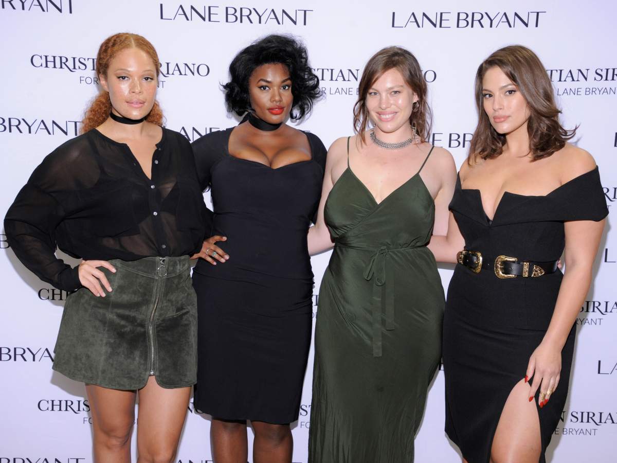 Plus models like (L-R) Sabina Karlsson, Precious Lee, Georgia Pratt and Ashley Graham are often criticized for being either too fat or not fat enough.