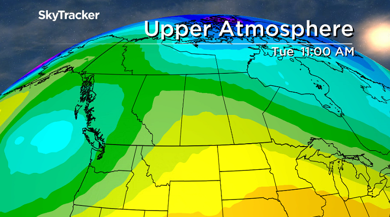 Upper ridge builds back in the heat into early next week.