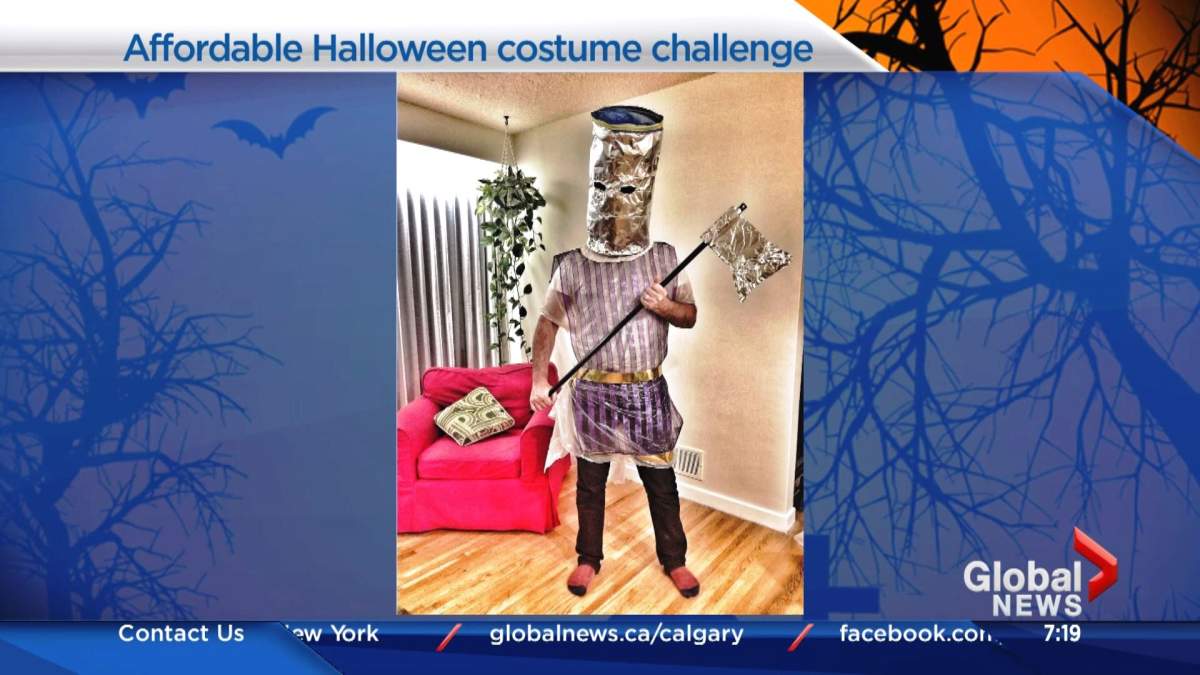 Global Calgary affordable Halloween costume challenge from crafter Lori Gibbs - image