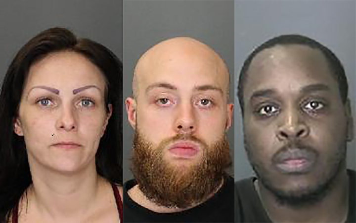 Police are searching for Melissa Luyten, 32, Dustin Schuh, 26, and Daniel Shaw, 38, on kidnapping, forcible confinement and first-degree murder charges.