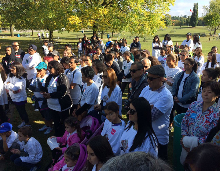 Supporters attended the first annual "Walk for Andrea" in Markham, Ont. Sunday morning.