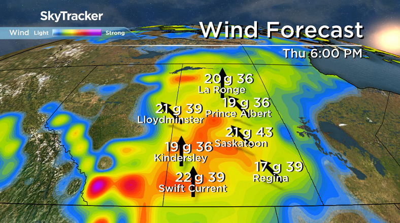 Winds pick up through the day on Thursday helping to mix down some warmer air.