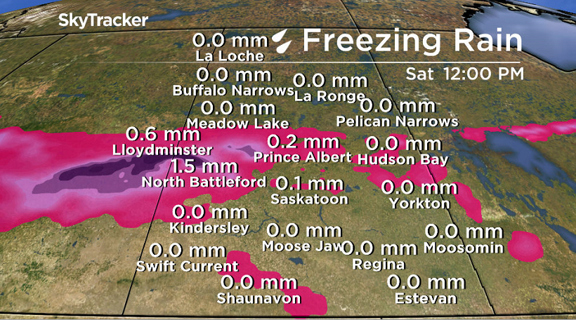 Freezing rain possible Friday into early Saturday.