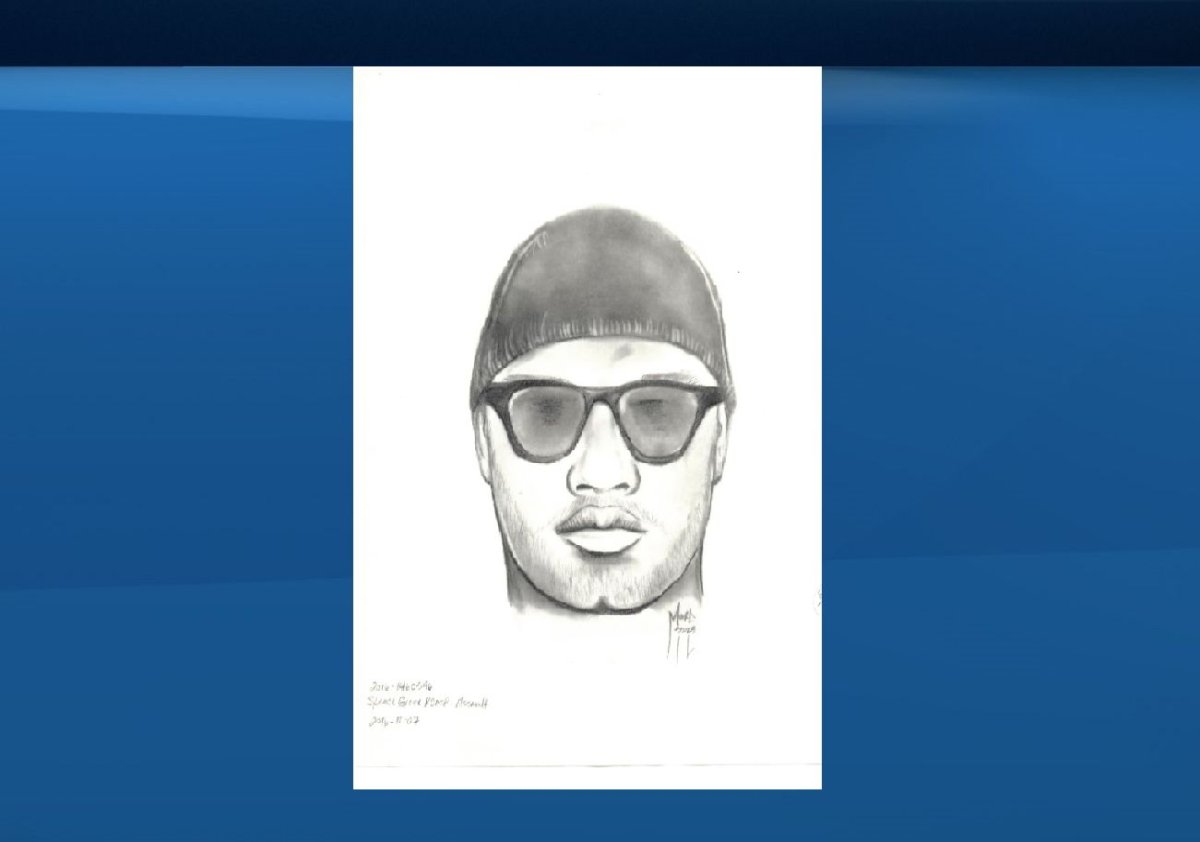 RCMP release a composite sketch of male suspect in alleged Spruce Grove groping.
