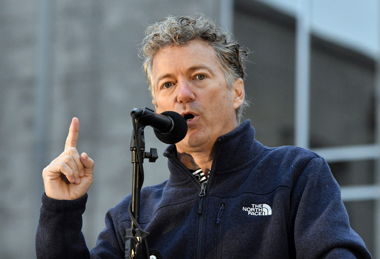 Sen. Rand Paul speaks in Owensboro, Ky. 