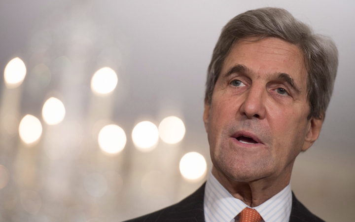 Secretary of State John Kerry speaks at the State Department in Washington, Friday, Nov. 4, 2016. Kerry has apologized for the firings of gay staff from the U.S. State Department after the start of the Cold War.