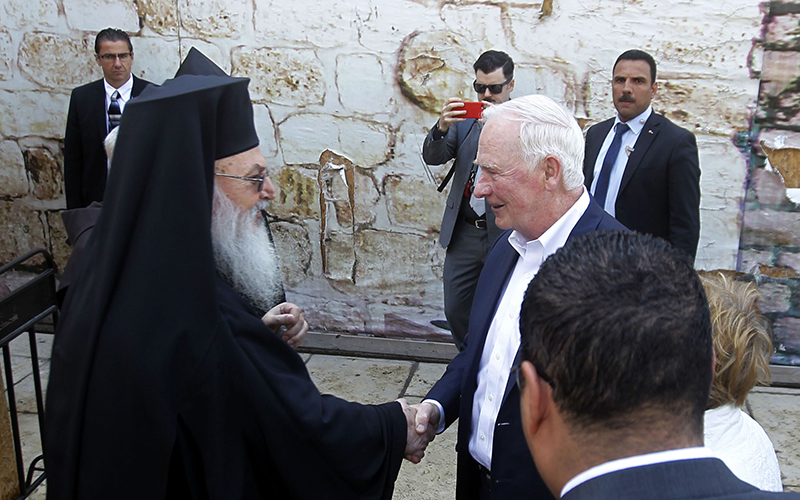 Canada's Governor General David Johnston  visits the Church of Nativity in the West Bank city of Bethlehem
Canada's Governor General, David Johnston visit to Bethlehem, West Bank - 05 Nov 2016.