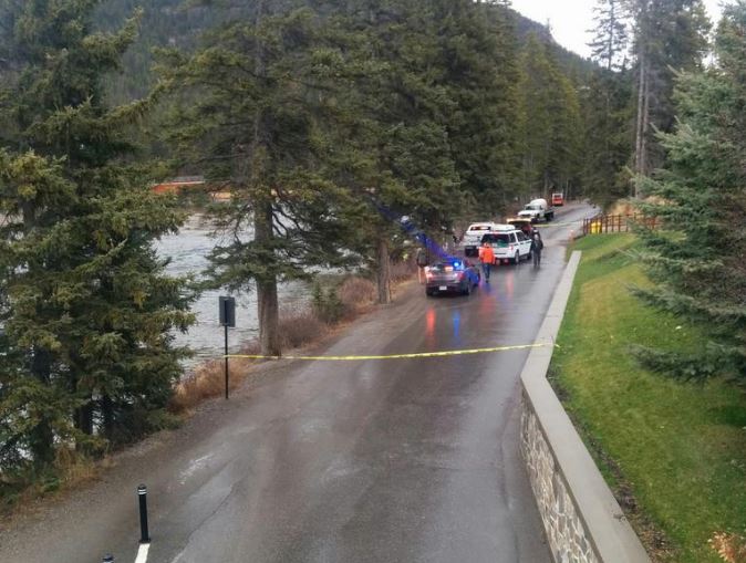RCMP said a deceased male was found in the Bow River in Banff on Monday, Nov. 14, 2016.