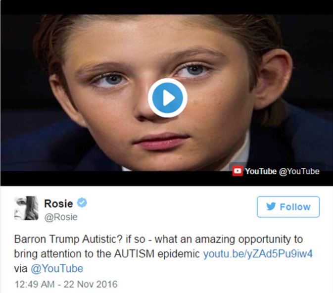 Melania Trump threatens to sue YouTuber who claimed son Barron is autistic - image