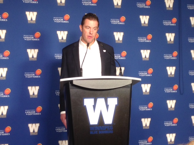 Winnipeg Blue Bombers general manager Kyle Walters addresses the media for the final time this season.
