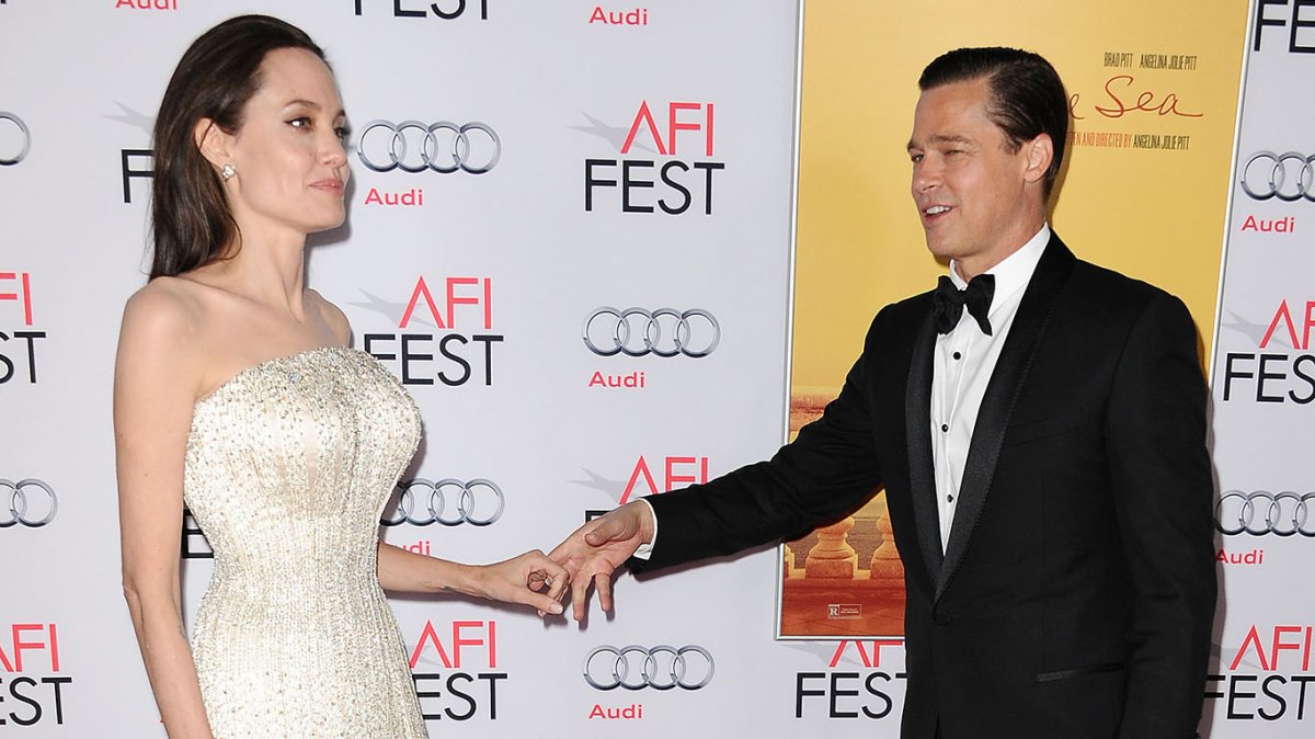 Angelina Jolie and Brad Pitt attend the premiere of "By the Sea" at the 2015 AFI Fest at TCL Chinese 6 Theatres.