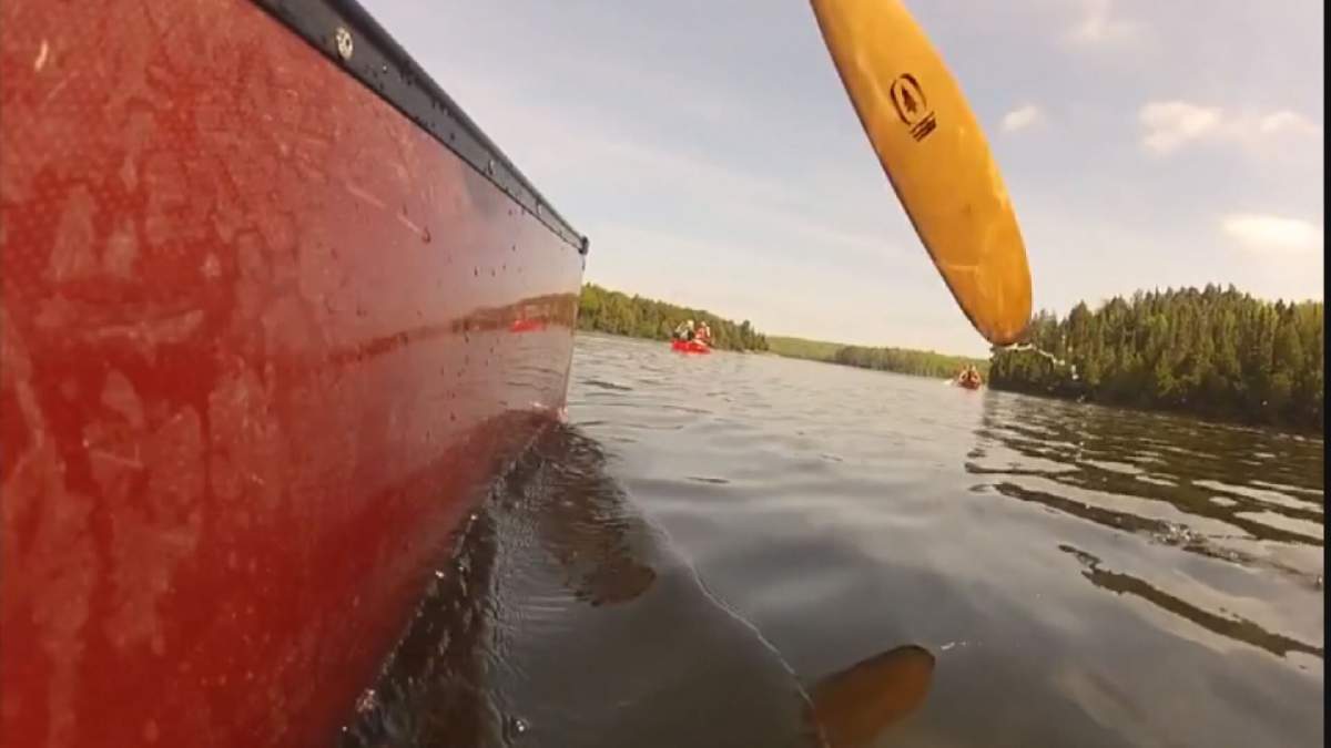 A boat is pictured on the water.