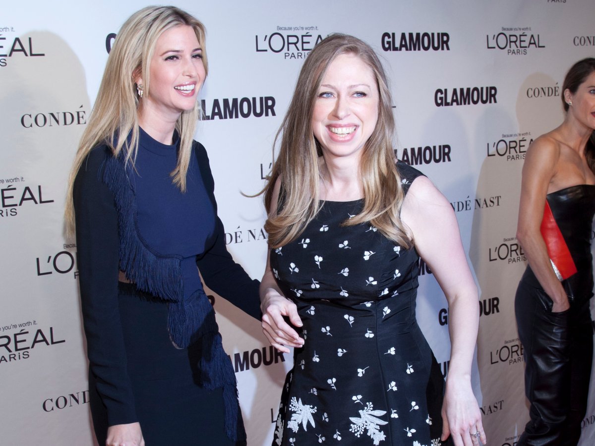 Ivanka Trump and Chelsea Clinton at the 2014 Glamour Women of the Year Awards in New York.