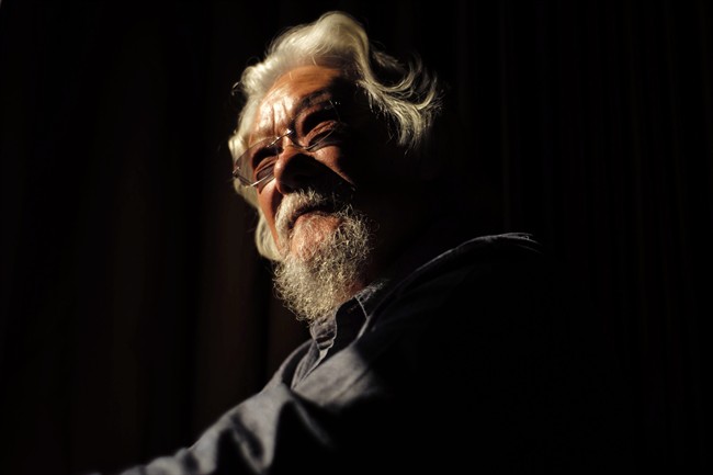 Scientist, environmentalist and broadcaster David Suzuki is pictured in a Toronto hotel room, on Monday November 11 , 2016.